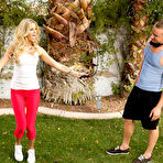 First pic of Jessa Rhodes fucking in the backyard with her petite in My Wife's Hot Friend - Naughty America