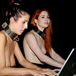 Fourth pic of SexPreviews - Lavender Rayne and girlfriend bound in different wooden stocks for toying