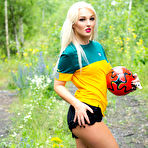 First pic of Lovita Fate and Katy Sky interrupt the soccer game for lesbian lust