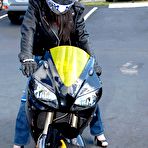 First pic of [MILF Hunter] Hot big tits biker babe gets pounded against her motorcycle - IWantMature.com