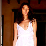 First pic of Bambi Joli Brunette in a White Dress