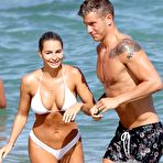 Fourth pic of Madison Edwards sexy in white bikini on a beach
