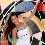 First pic of Clammy infant Euro Lorena B sheds white suit & swells to show wavy.. at Teenage Pussy Pic