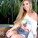 First pic of Macy Marx fucks her best friend's brother by the pool