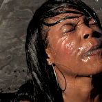 Third pic of Black chippy Coffee Brown gets packed with cock and forced to swallow the semen