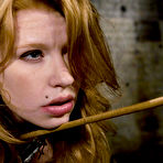 First pic of Sex slave Madison Young gets her smooth pussy fucked by Derrick Pierce and then eats his sperm