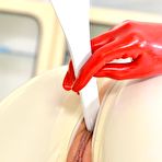 Third pic of Latex Sex Goddess's Self-Spanking and Masturbation Solo Video with Latex Lucy