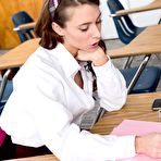 First pic of Sexy coed fucks teacher on his desk - All Girl Annihilation