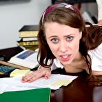 Third pic of Sexy coed fucks teacher on his desk - All Girl Annihilation