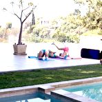 Second pic of Lucky instructor fucks three hot yoga chicks - All Girl Annihilation