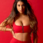 First pic of Busty Alexa Campbell in Red