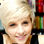 First pic of Short haired cutie in panties Makenna Blue worships a nice dick in POV - PornPics.com