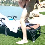 Third pic of Teen spinner Jada Stevens finishes off sex in the pool with a bj on land - PornPics.com