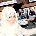 First pic of Libyan female Nadia Ali undresses before fucking a big black dick - PornPics.com