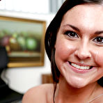 Fourth pic of Brittany Shae sucks on a big white cock while looking very sexy - PornPics.com