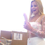 Second pic of Sophia Lux replaces the dildo in her pussy with a real cock