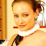 Second pic of Immaculate bunny girl Stacey OConnell in beautiful stockings uncovers her tits