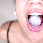 Fourth pic of Hot photos of Amateur Allure: nasty brunette legal age teenager sucks pecker for..
