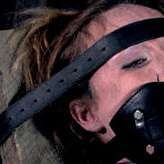 Second pic of SexPreviews - Brina James brunette put in a cage and strap tied made to suck hard cock