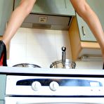 Second pic of Helen Louise Naked Kitchen Breath Taker - Cherry Nudes