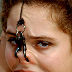 Third pic of SexPreviews - Charlotte Vale brunette is bound in rope earning sextoys orgasm in dungeon