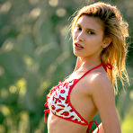 First pic of Emily Rise peels off her bikini and jean shorts