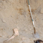 First pic of SexPreviews - Charlotte Vale is bound and half buried cleaned with cold water indoors