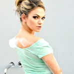 Second pic of Athena Faris Petite Blonde Drilled