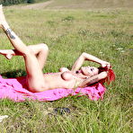 Third pic of   Redheaded Anne Wildx enjoys a climax in nature | Baberotica