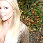 Second pic of Meet Madden in her sheer wear enjoying the fall weather.