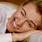 Third pic of Beautiful blonde Dannell Norfolk getting naked on Zishy.