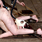 Fourth pic of SexPreviews - Lila Katt is bound in lock up gagged her tits and pussy exposed