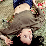 First pic of Free Anatali bares her creamy body with gorgeous titties and wet pussy on the floor.