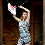 First pic of Free Dominika Jule strips outdoors baring her creamy body and sweet pussy.