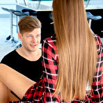 Second pic of Lena Reif welcomes her man home with steamy sex