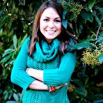 First pic of Lovely brunette teen in tight blue jeans Taylor Lain plays and has fun outdoors