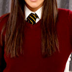 First pic of Brook A Babe in a Sexy Coed Uniform