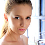 First pic of XXX Youthful Sofi Shane lays on the bed as she flaunts her hairy pussy.linda chase met art 19