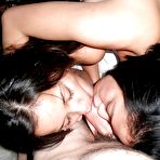 Second pic of Amazing threesome action with two.. at Teen Sex Pic