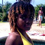 Second pic of Nice sizzling hot picture compilation of an amateur ebony teen posing outdoors