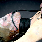 Second pic of SexPreviews - Cherry Torn busty blonde is dress stripped for bondage and toying in dungeon