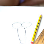 Third pic of Stella Cox Sketched Breathtakers - Cherry Nudes