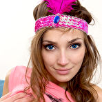 Second pic of This irresistible cutie shows her lust with incredible clarity as she strips and bends her flawless body over. pics