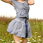 First pic of This sexy brunette girl decides to get off her sweet little dress and pose naked revealing her amazing teen body. pics