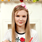 First pic of Check out as this cute little teen spreads her beautiful long legs showing her shaved pussy and tight little asshole. pics