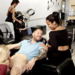 Second pic of sneaky sex presents - sex at the hairdresser saloon. wife doesnt have to know !