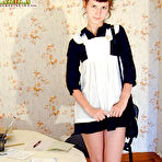 First pic of Attractive schoolgirl exposing her sweet hole and shoving her fingers and a pen inside it pics