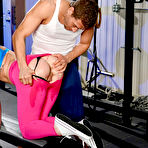 Second pic of Brooke Beretta enjoys an anal workout in the athletic club