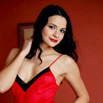 Second pic of Nude Ardelia A flaunts her sexy, tight body on the bed.