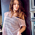 Fourth pic of Nude Sybil A stripteases in the kitchen to show off her gorgeous assets